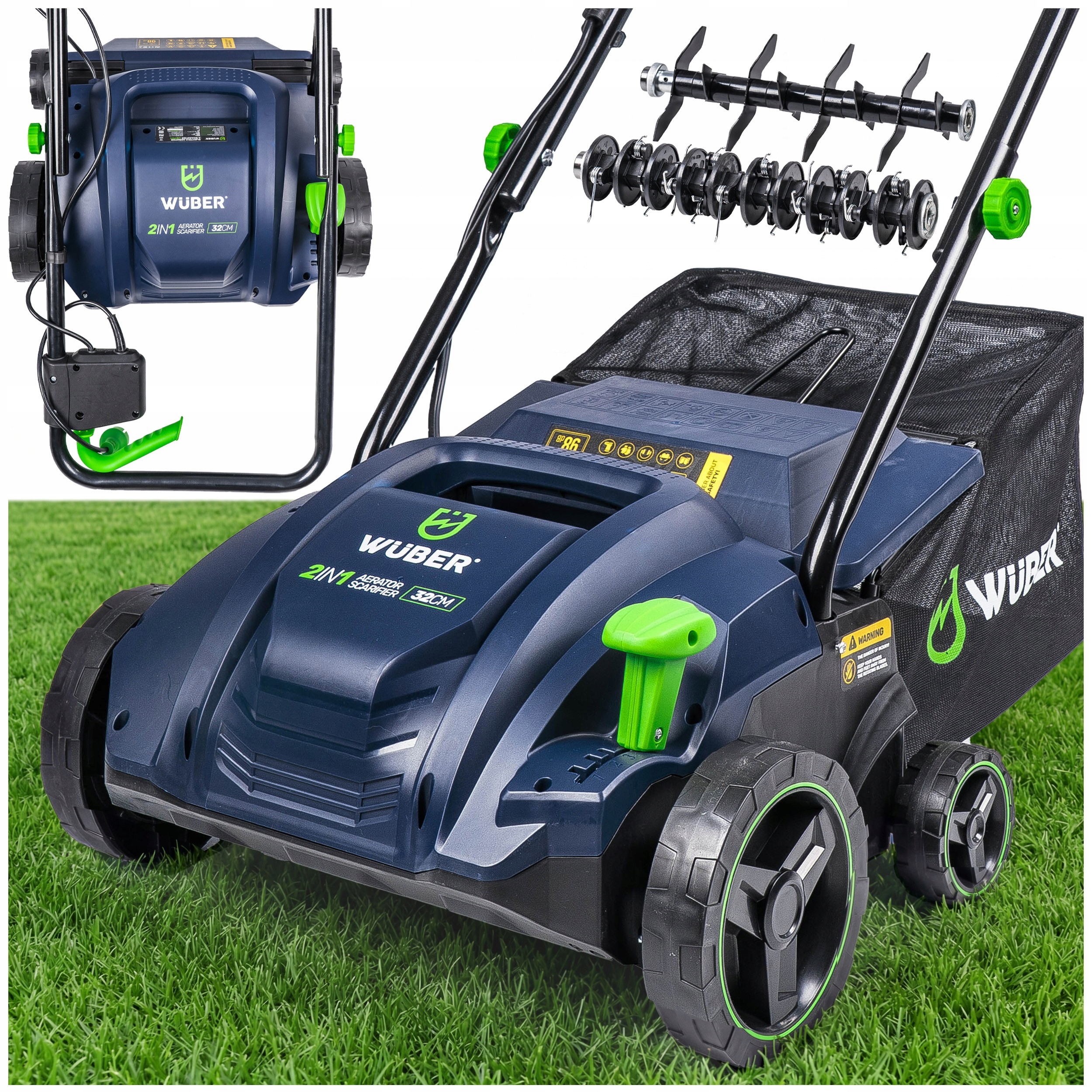 Prevzdušňovač, vertikutátor Wuber 32 cm 1500 W W07111